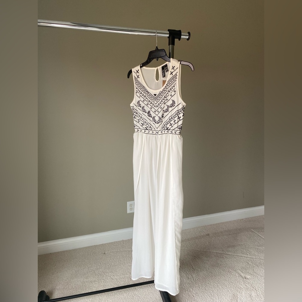Sheer Embroidered Cover Up Dress